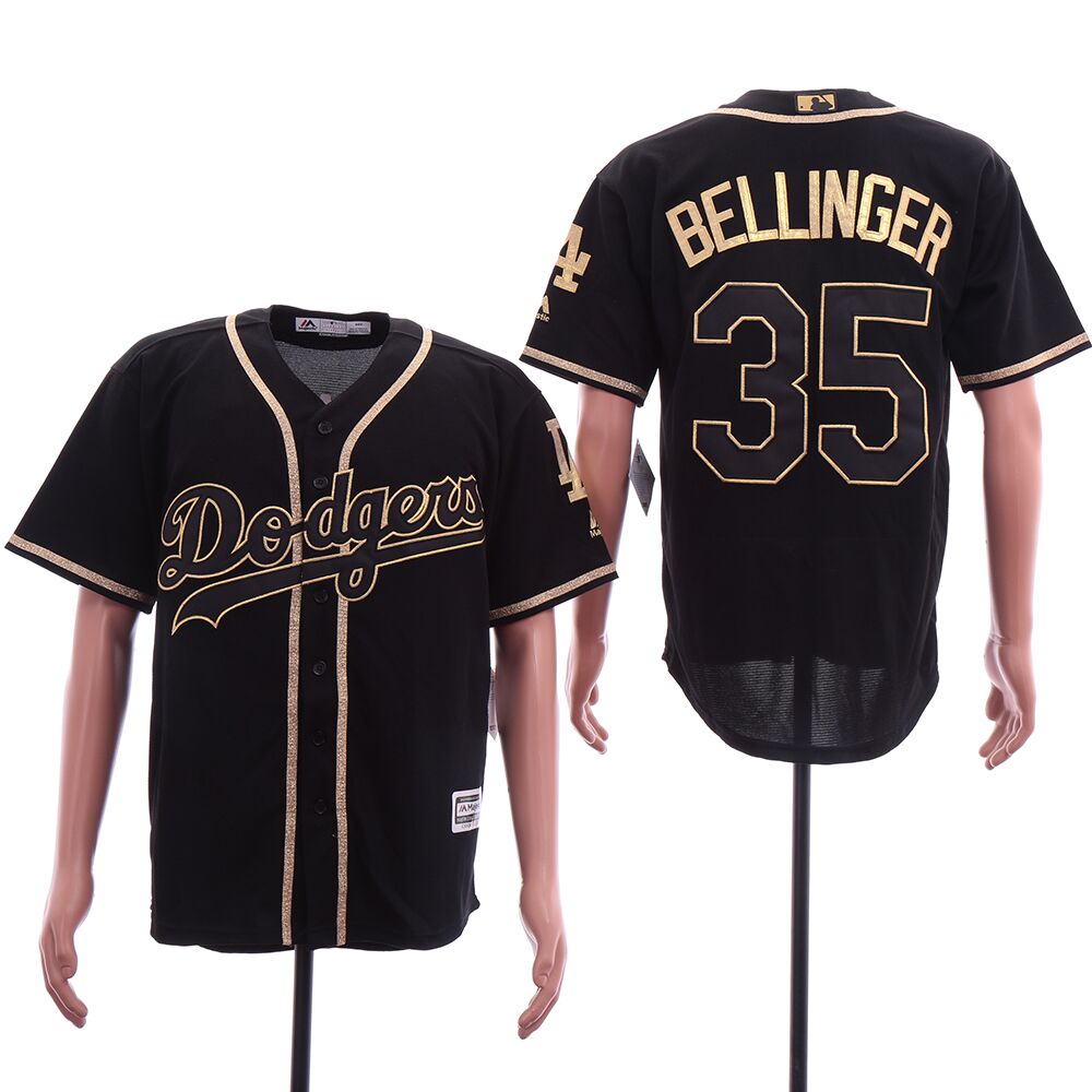 Men Los Angeles Dodgers #35 Bellinger Black elite MLB Jerseys->los angeles dodgers->MLB Jersey